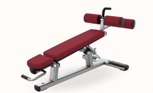 可調式下斜推舉/腹肌練習椅