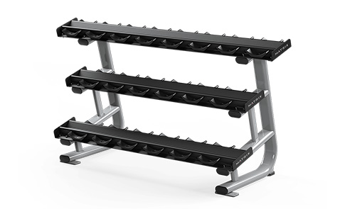 緊湊型三層啞鈴架