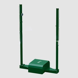 鋁合金單座雙桿羽毛球柱 鋁合金單座雙桿羽毛球柱